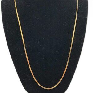 Vintage 30 Inch Gold Tone S Link Chain 2 mm Diameter Napier Brand